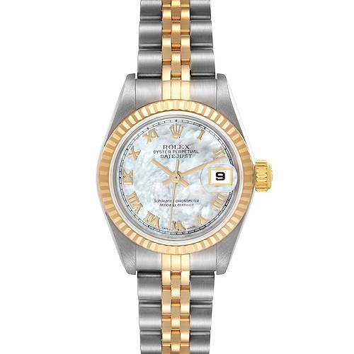 Photo of Rolex Datejust Steel Yellow Gold Mother Of Pearl Dial Ladies Watch 79173