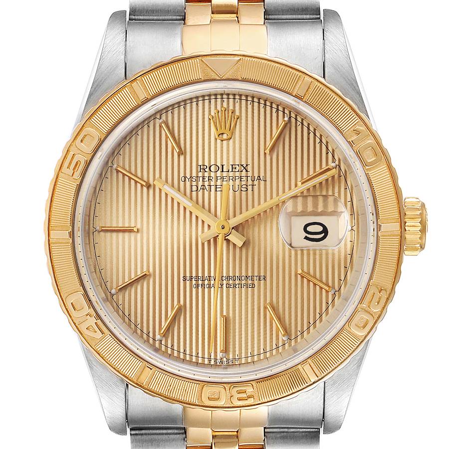 NOT FOR SALE -- Rolex Datejust Turnograph Steel Yellow Gold Mens Watch 16263 Box Papers -- OYSTER BRACELET SwissWatchExpo