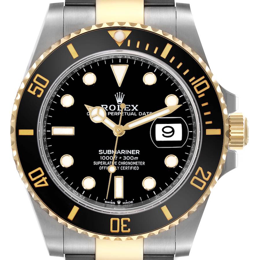 Rolex Submariner 41 Steel Yellow Gold Black Dial Mens Watch 126613 Unworn SwissWatchExpo