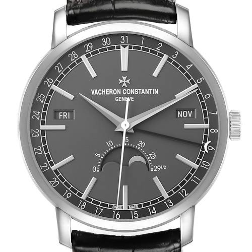 Photo of Vacheron Constantin Traditionnelle White Gold Grey Mens Watch 4010T Card