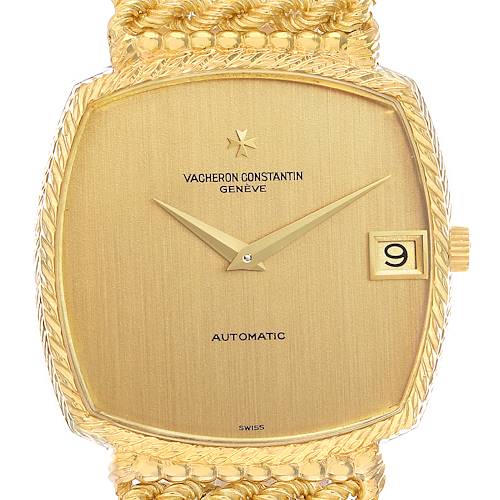 Photo of Vacheron Constantin Yellow Gold Champagne Dial Vintage Watch 44005 Papers