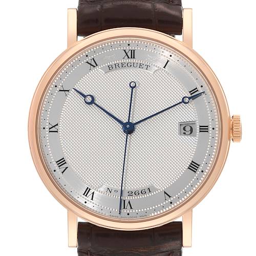 Photo of Breguet Classique Rose Gold Silver Dial Mens Watch 5177br