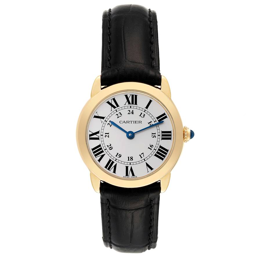 Cartier Ronde Solo Small Yellow Gold Steel Ladies Watch W6700355