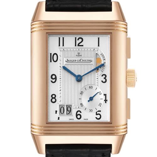 Photo of Jaeger LeCoultre Reverso Grande GMT Rose Gold Mens Watch 240.2.18 Q3022420 Card