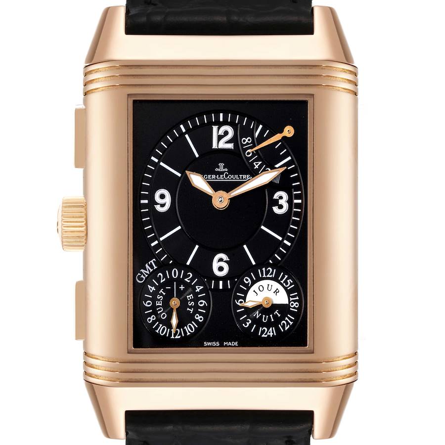 Jaeger LeCoultre Reverso Grande GMT Rose Gold Mens Watch 240.2.18