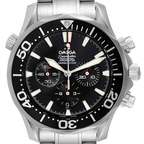 Photo of Omega Seamaster 300M Chronograph Americas Cup Watch 2594.50.00 Box Card