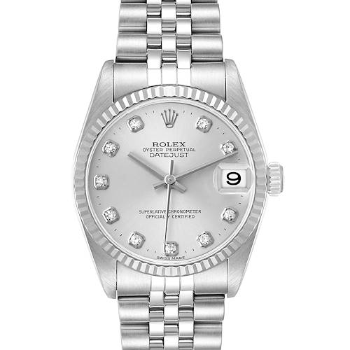 Photo of Rolex Datejust Midsize 31 White Gold Diamond Dial Ladies Watch 78274