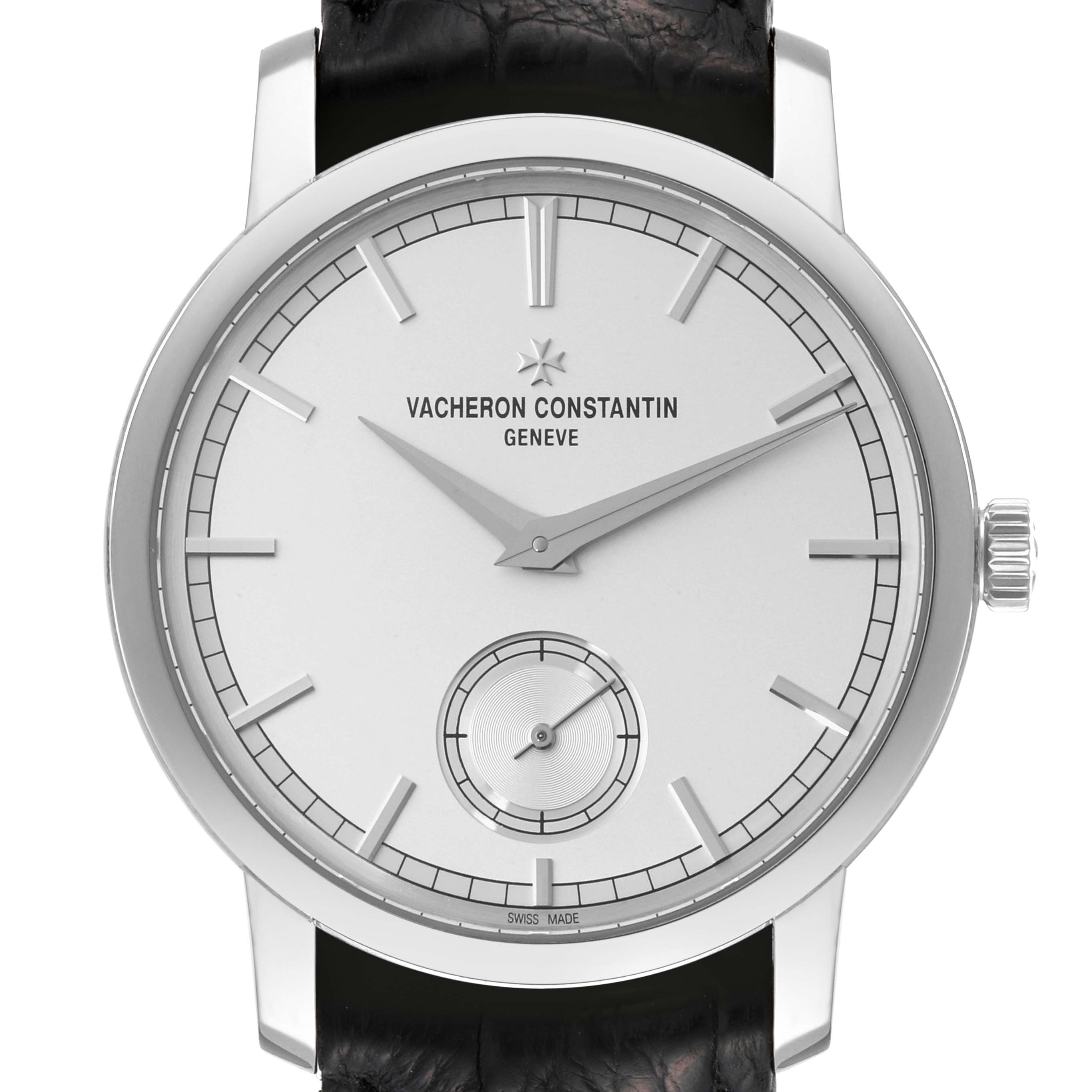 Vacheron Constantin Traditionnelle Silver Dial White Gold Mens