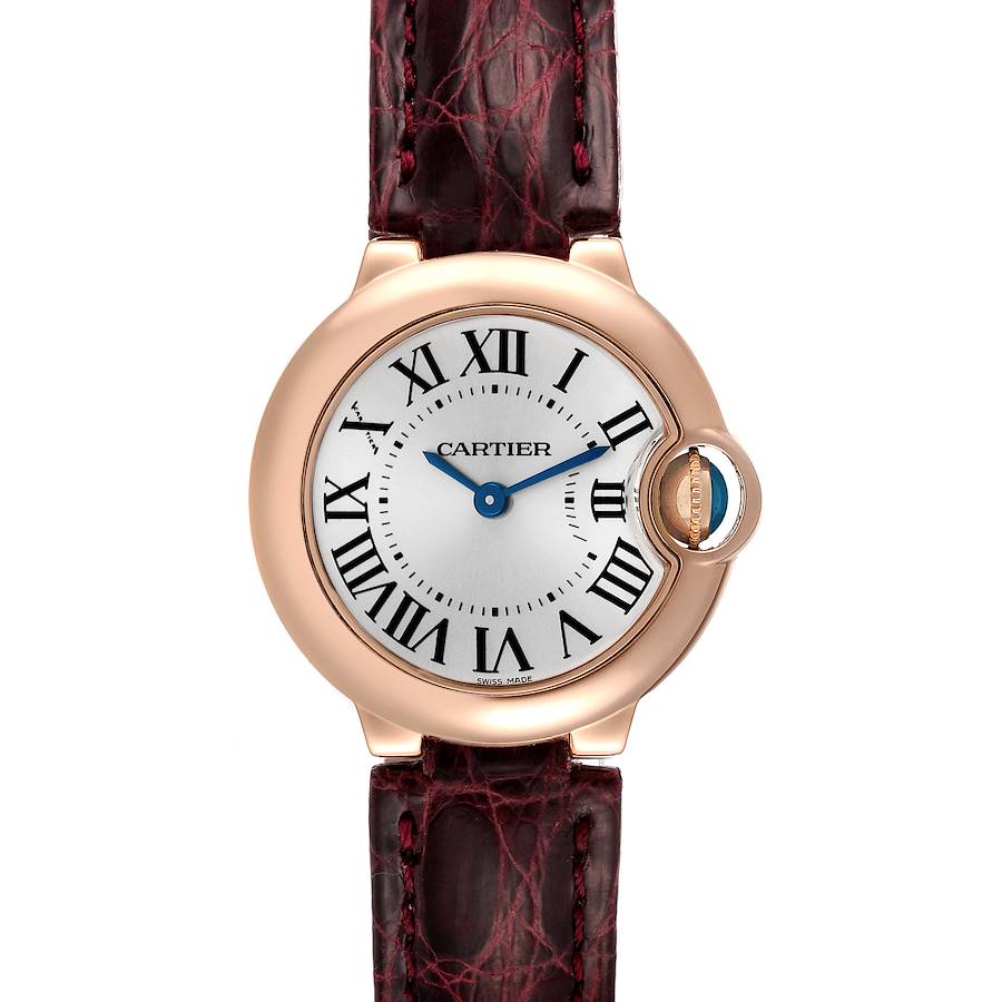 Cartier Ballon Bleu Silver Dial 18K Rose Gold Ladies Watch W6900256 SwissWatchExpo