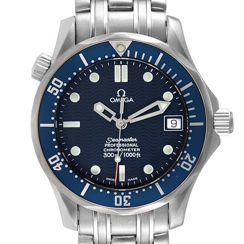 Photo of Omega Seamaster Midsize 36mm Blue Dial Steel Mens Watch 2551.80.00 Box Card