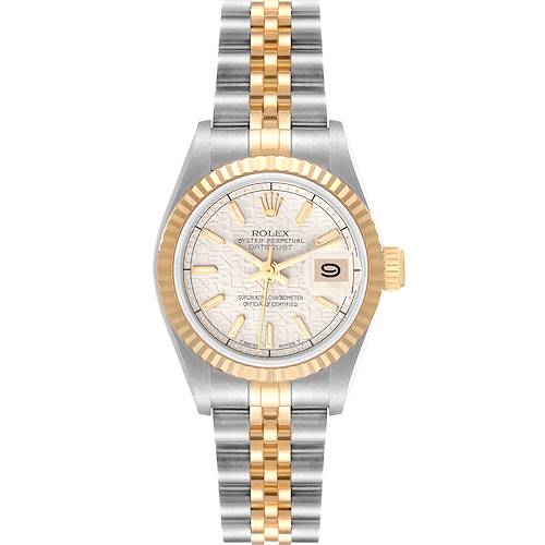 Photo of Rolex Datejust Steel Gold Silver Anniversary Dial Ladies Watch 69173