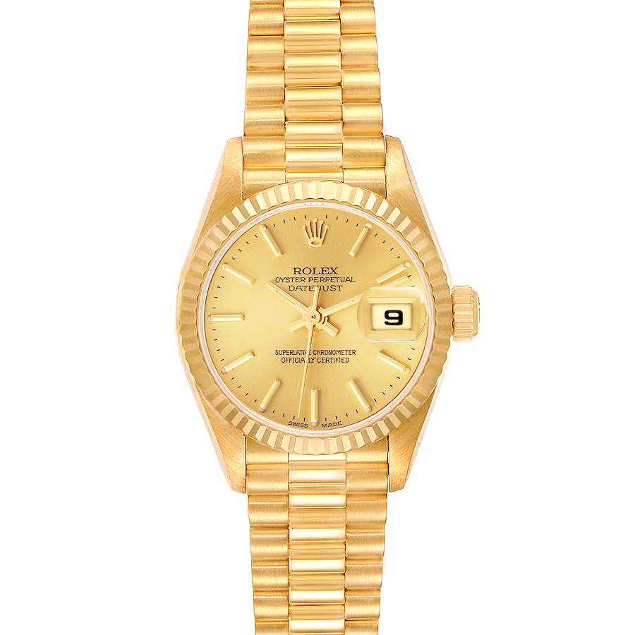 Rolex President Datejust 26mm 18k Yellow Gold Ladies Watch 79178 SwissWatchExpo