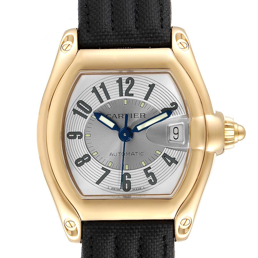 Cartier Roadster 18K Yellow Gold Large Mens Watch W62005V2 SwissWatchExpo