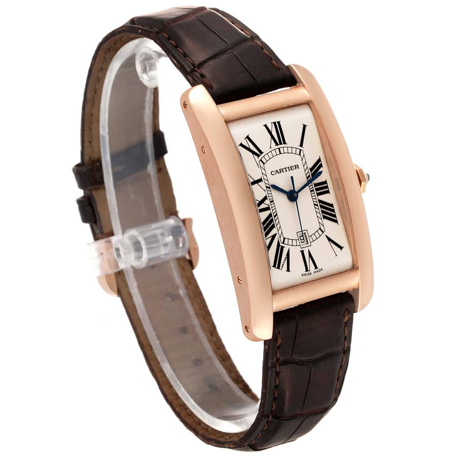 Cartier tank rose gold leather strap new arrivals