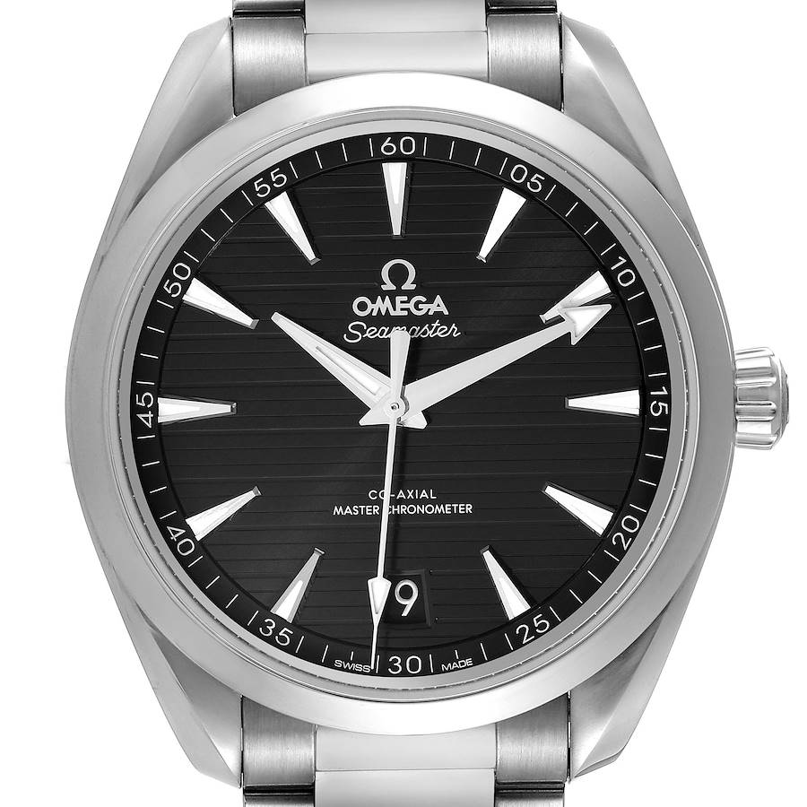 Omega Seamaster Aqua Terra Black Dial Watch 220.10.41.21.01.001 Box Card SwissWatchExpo