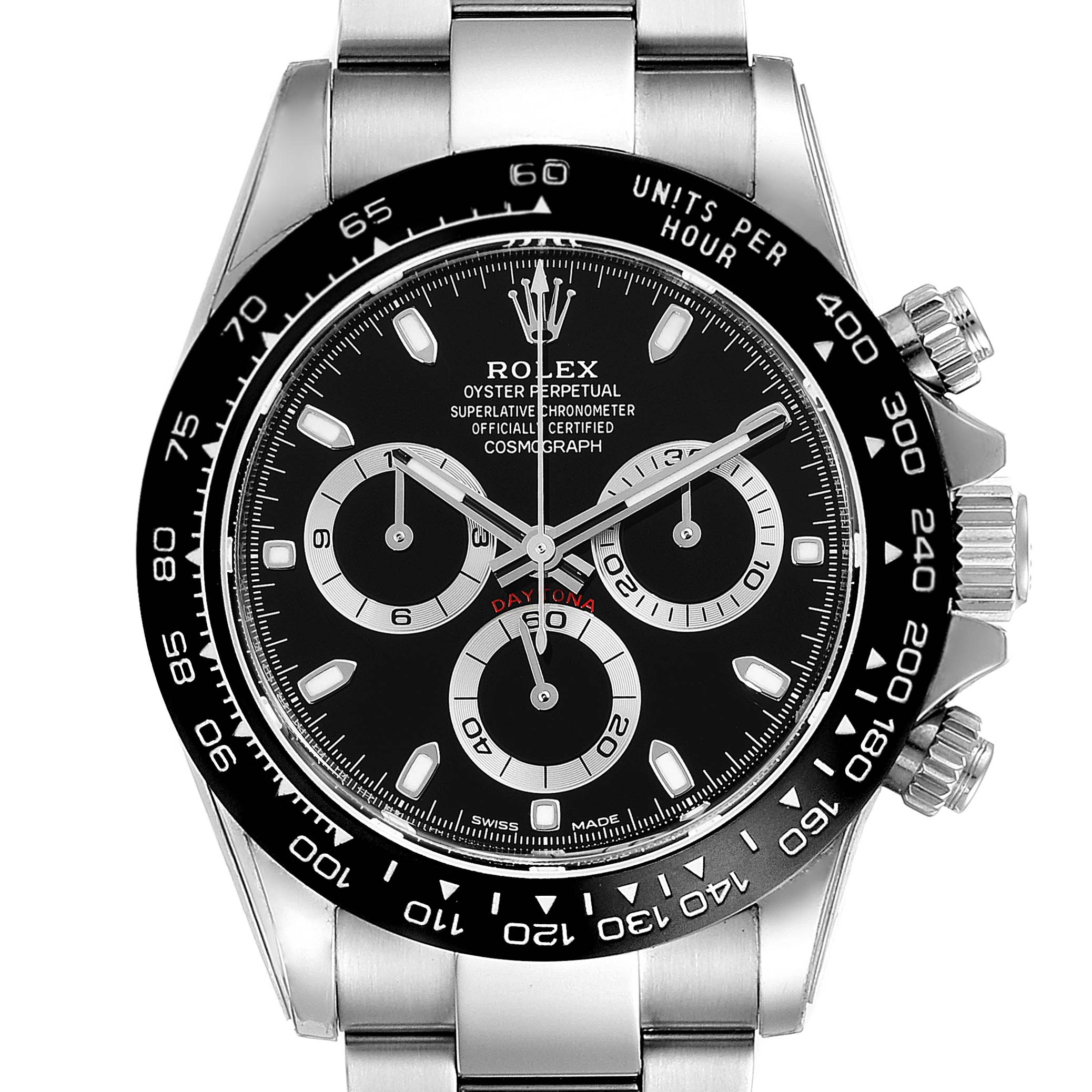 Rolex Cosmograph Daytona Ceramic Bezel Black Dial Mens Watch 116500 ...