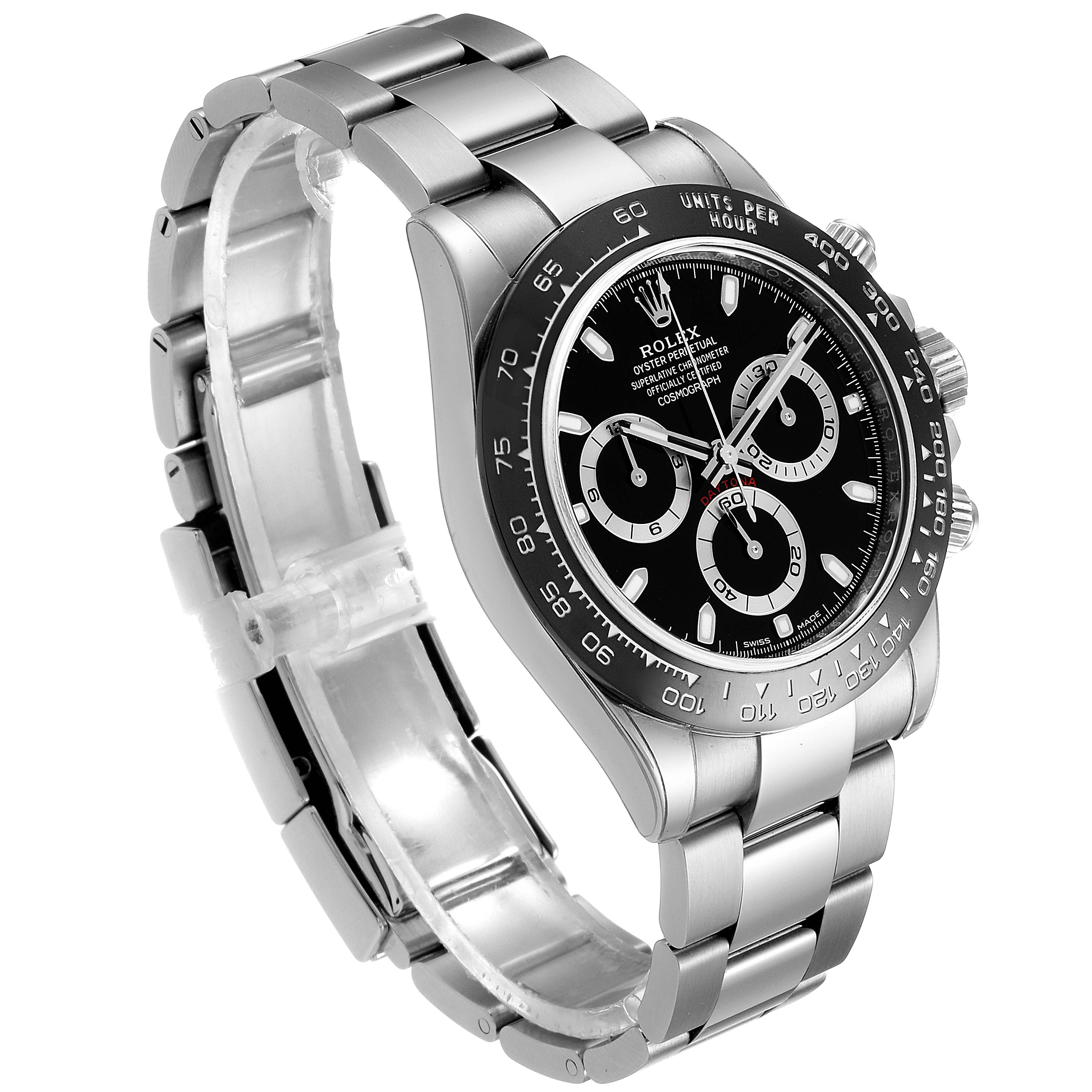 Rolex Cosmograph Daytona Ceramic Bezel Black Dial Mens Watch 116500 | SwissWatchExpo