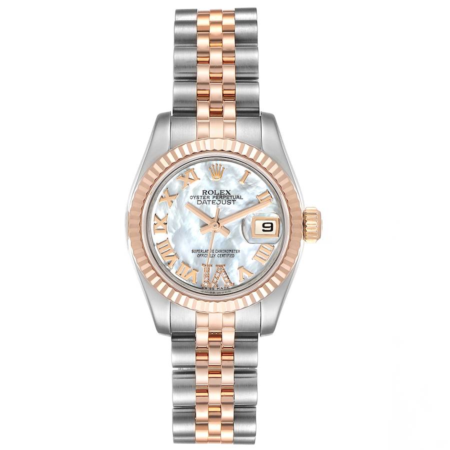 NOT FOR SALE Rolex Datejust Steel EveRose Gold MOP Diamond Ladies