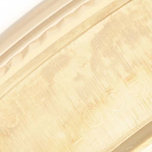 The image shows a close-up of the side engraving on a Rolex Vintage Collection 1005 Men's Yellow Gold Champagne Dial 1005 Men's Yellow Gold Champagne Dial watch.
