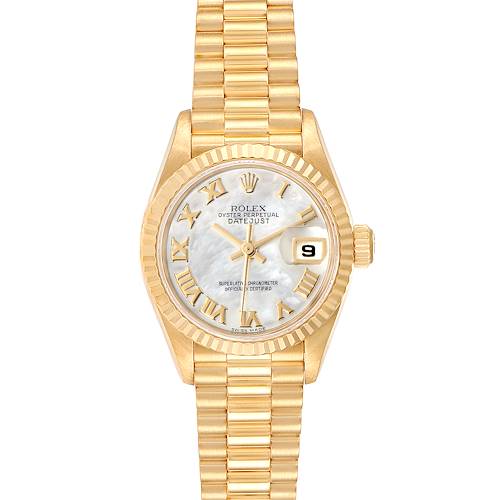 Photo of Rolex President Datejust 26 Yellow Gold MOP Dial Ladies Watch 79178