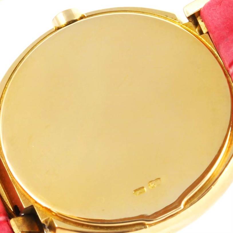 Rolex Cellini 18K Yellow Gold Pink Strap Ladies Watch 6621 | SwissWatchExpo