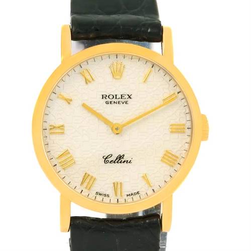 Photo of Rolex Cellini Classic Yellow Gold Anniversary Dial Ladies Watch 5109
