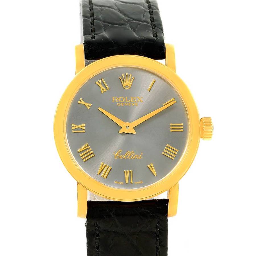 Rolex Cellini Classic 18k Yellow Gold Ladies Watch 6110 Box Papers SwissWatchExpo