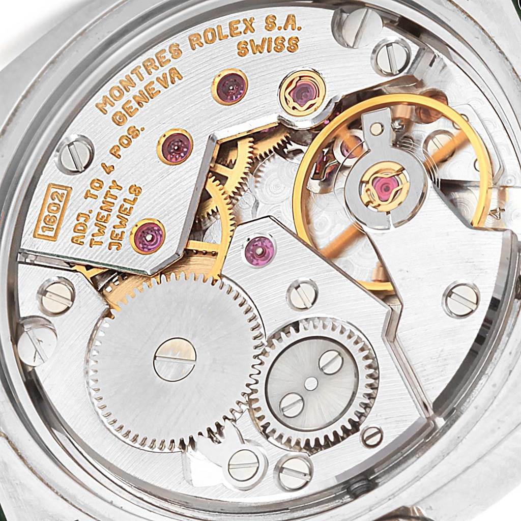 The image shows the mechanical movement and inner components of the Rolex Cellini 5310 Women's White Gold Mother of Pearl Dial 5310 Women's White Gold Mother of Pearl Dial watch at a close-up angle.