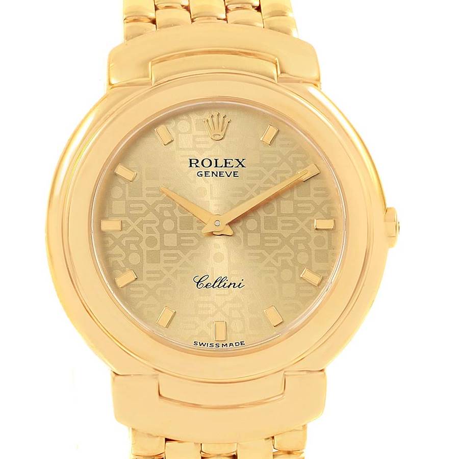 Rolex Cellini 18k Yellow Gold Ladies Watch 6622 Box Papers SwissWatchExpo
