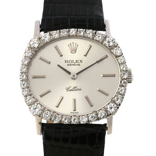 Photo of Rolex Cellini Ladies Watch 18k w Gold Diamond 3802