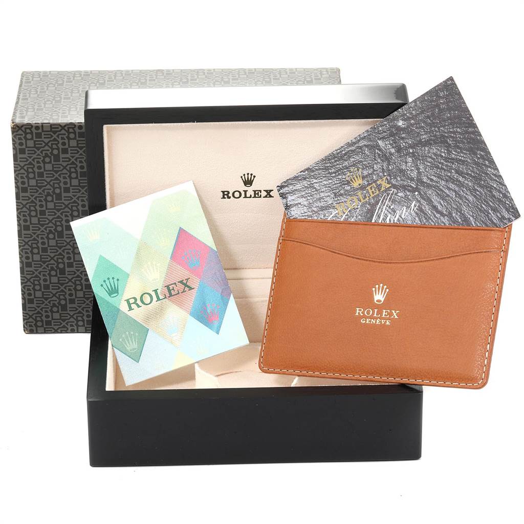 The image shows the packaging, cardholder, and booklets for the Rolex Cellini 6311 Women's Yellow Gold White Dial 6311 Women's Yellow Gold White Dial model.