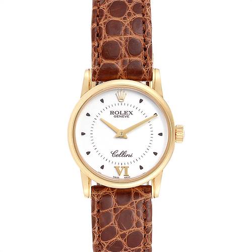 Photo of Rolex Cellini Classic Yellow Gold Silver Dial Ladies Watch 6111