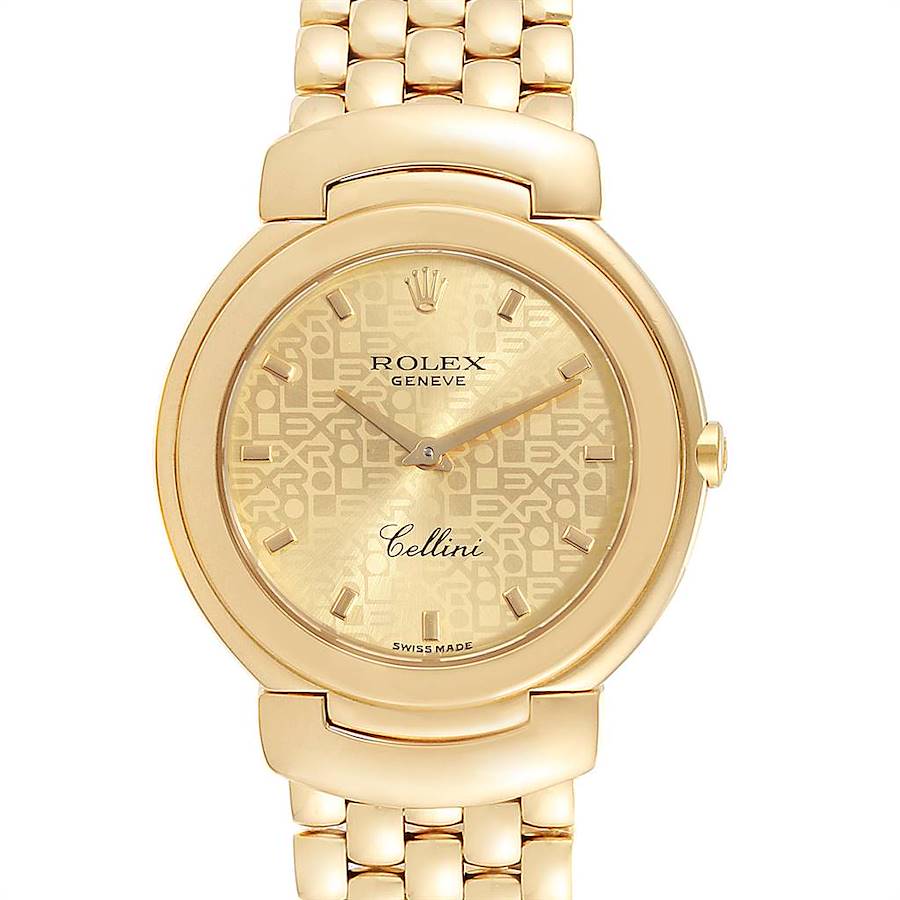 Rolex Cellini 33mm 18k Yellow Gold Ladies Watch 6622 SwissWatchExpo