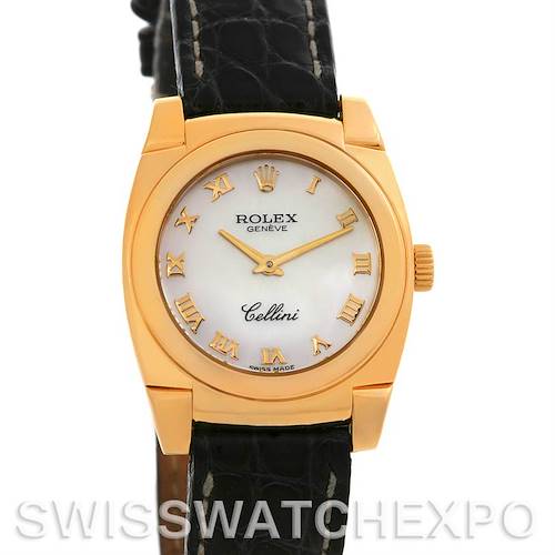 Photo of Rolex Cellini Cestello Ladies 18k Yellow Gold Watch 5310