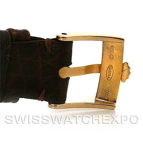 The image shows a close-up view of the buckle of a Cellini model Rolex watch strap.