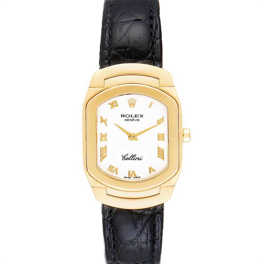 Rolex Cellini Cellissima Yellow Gold White Dial Ladies Watch 6631 SwissWatchExpo