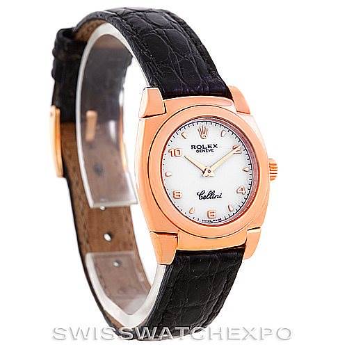 Rolex Cellini Cestello Ladies 18k Rose Gold Watch 5310 SwissWatchExpo