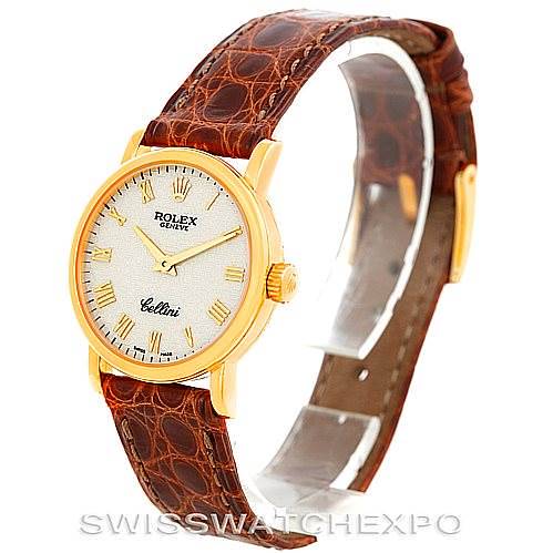 Rolex Cellini Classic 18k Yellow Gold Ladies Watch 6110 Unworn SwissWatchExpo