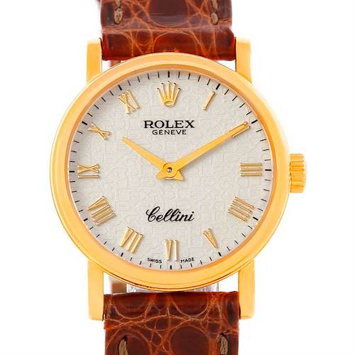 Photo of Rolex Cellini Classic 18k Yellow Gold Ladies Watch 6110 Unworn