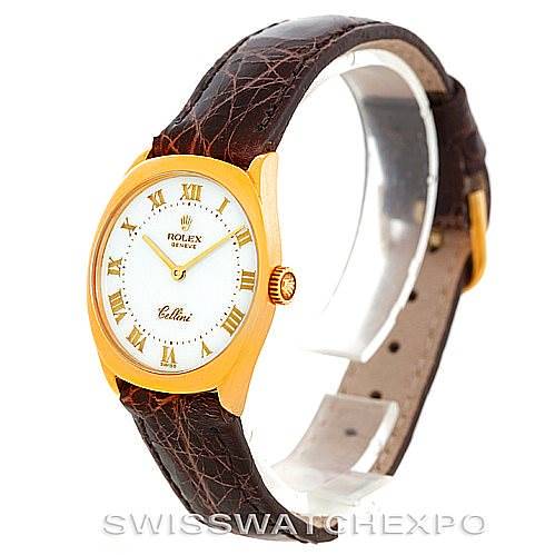 Rolex Cellini Classic 18k Yellow Gold Ladies Watch 4129 SwissWatchExpo