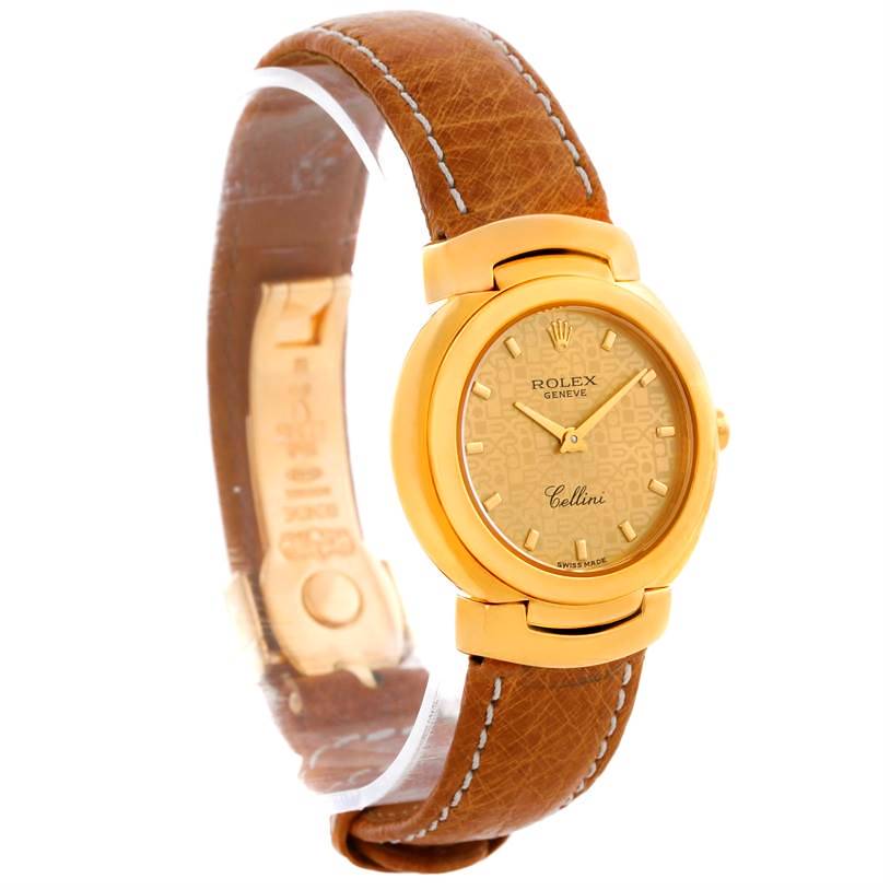 Rolex Cellini 18K Yellow Gold Ladies Watch 6621 SwissWatchExpo