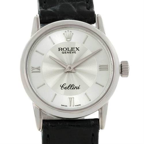 Photo of Rolex Cellini Classic 18k White Gold Ladies Watch 6111 Unworn