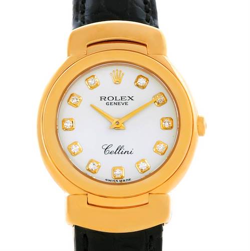 Photo of Rolex Cellini 18K Yellow Gold Diamond Ladies Watch 6621