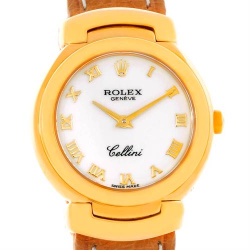 Photo of Rolex Cellini 18K Yellow Gold White Dial Ladies Watch 6621