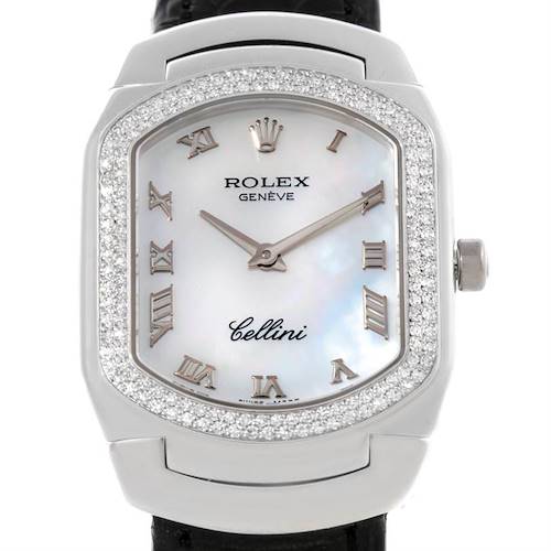 Photo of Rolex Cellini Cellissima White Gold Diamond Ladies Watch 6691 Unworn