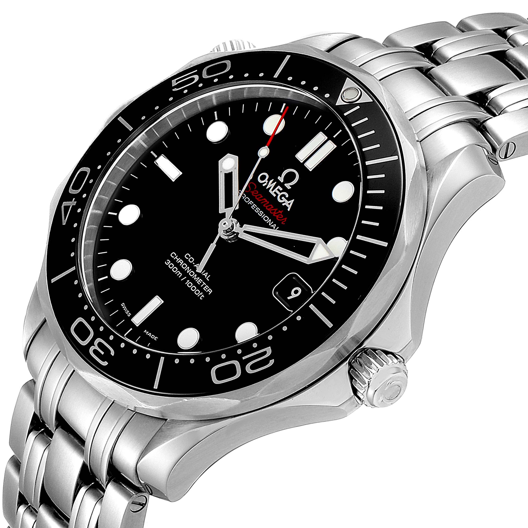 Omega Seamaster 40 Co-Axial Black Dial Mens Watch 212.30.41.20.01.003 ...