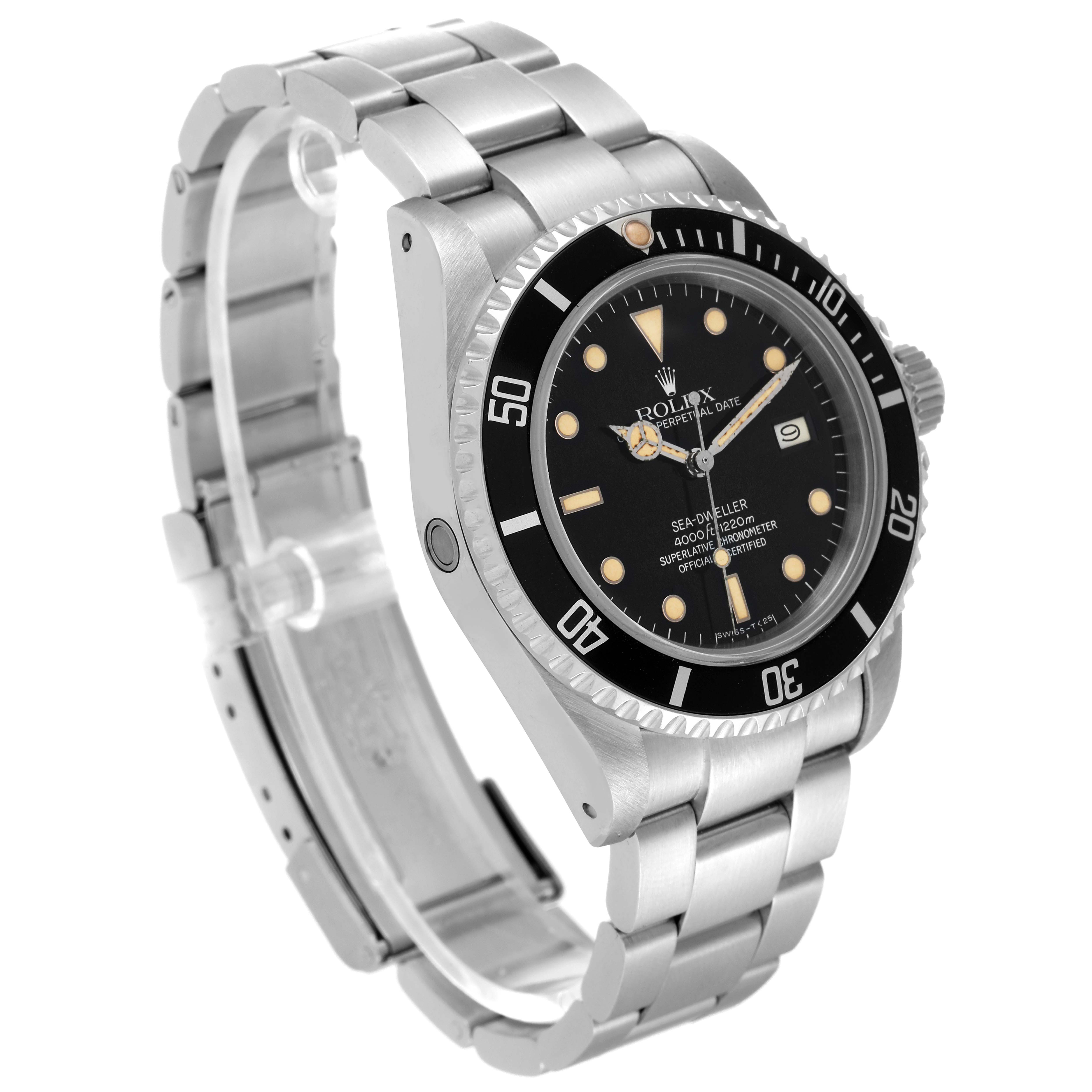 The Rolex Vintage Collection 16660 Men's Stainless Steel Black Dial 16660 Men's Stainless Steel Black Dial watch is shown at a three-quarter angle, displaying the face, bezel, crown, and bracelet.