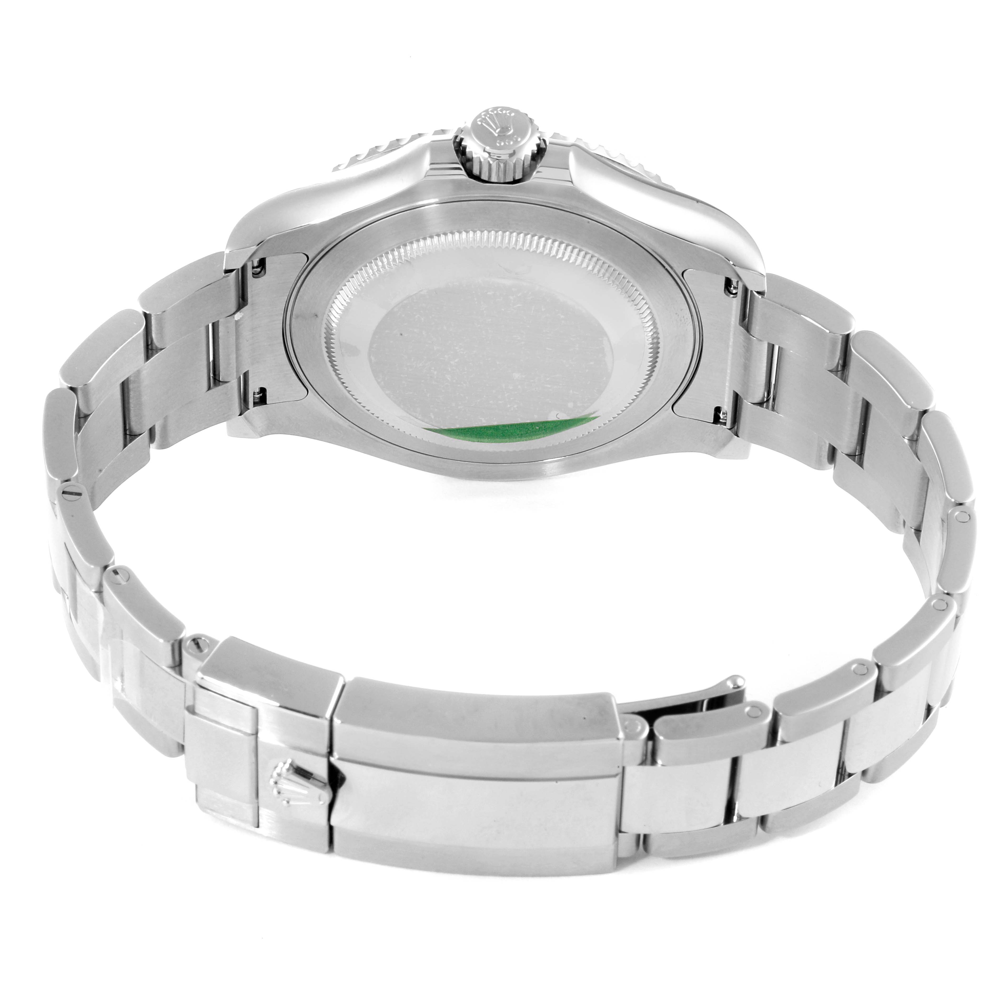 The image shows the back case and bracelet of a Rolex Yacht-Master 126622 Men's Stainless Steel Grey Dial 126622 Men's Stainless Steel Grey Dial watch from a rear angle.