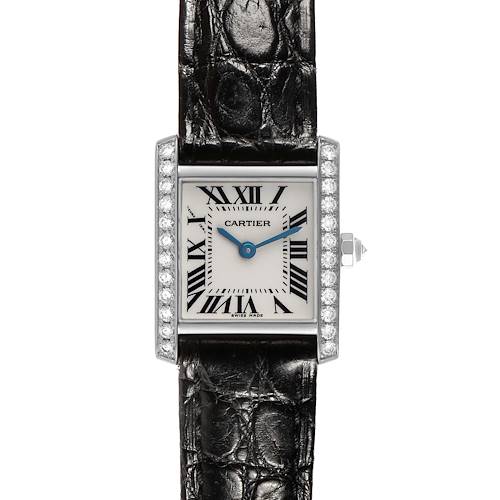 Photo of Cartier Tank Francaise White Gold Diamond Ladies Watch WE100251
