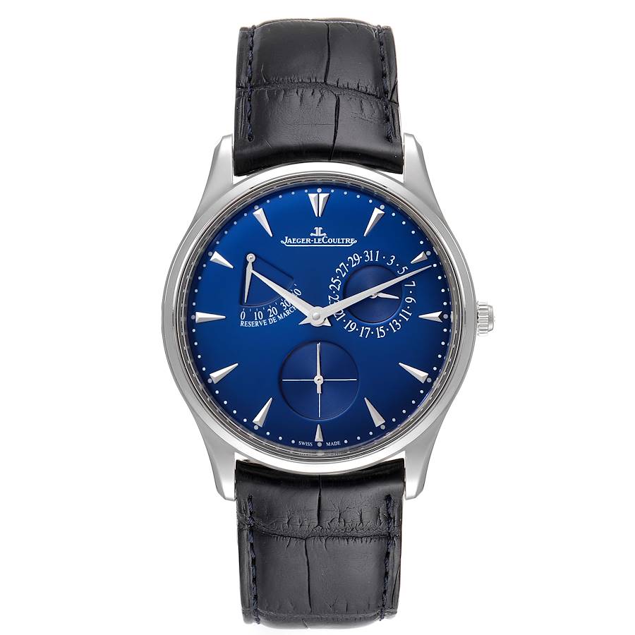 Jaeger Lecoultre Reserve De Marche Steel Watch 176.8.38.S Q1378480  